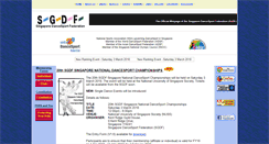 Desktop Screenshot of dancesport.org.sg