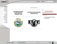 Tablet Screenshot of dancesport.lv