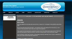 Desktop Screenshot of dancesport.org.nz